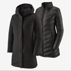 🏔HOST PICK🏔 Patagonia Tres Parka 3 in 1 Winter Jacket Medium Black